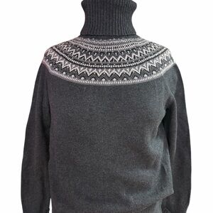 Talbots Fair Isle Turtleneck Sweater Women’s size S